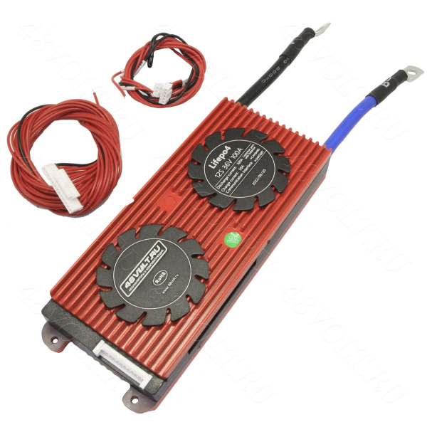 BMS LiFePO4 SMART 12s 36v 100A common port